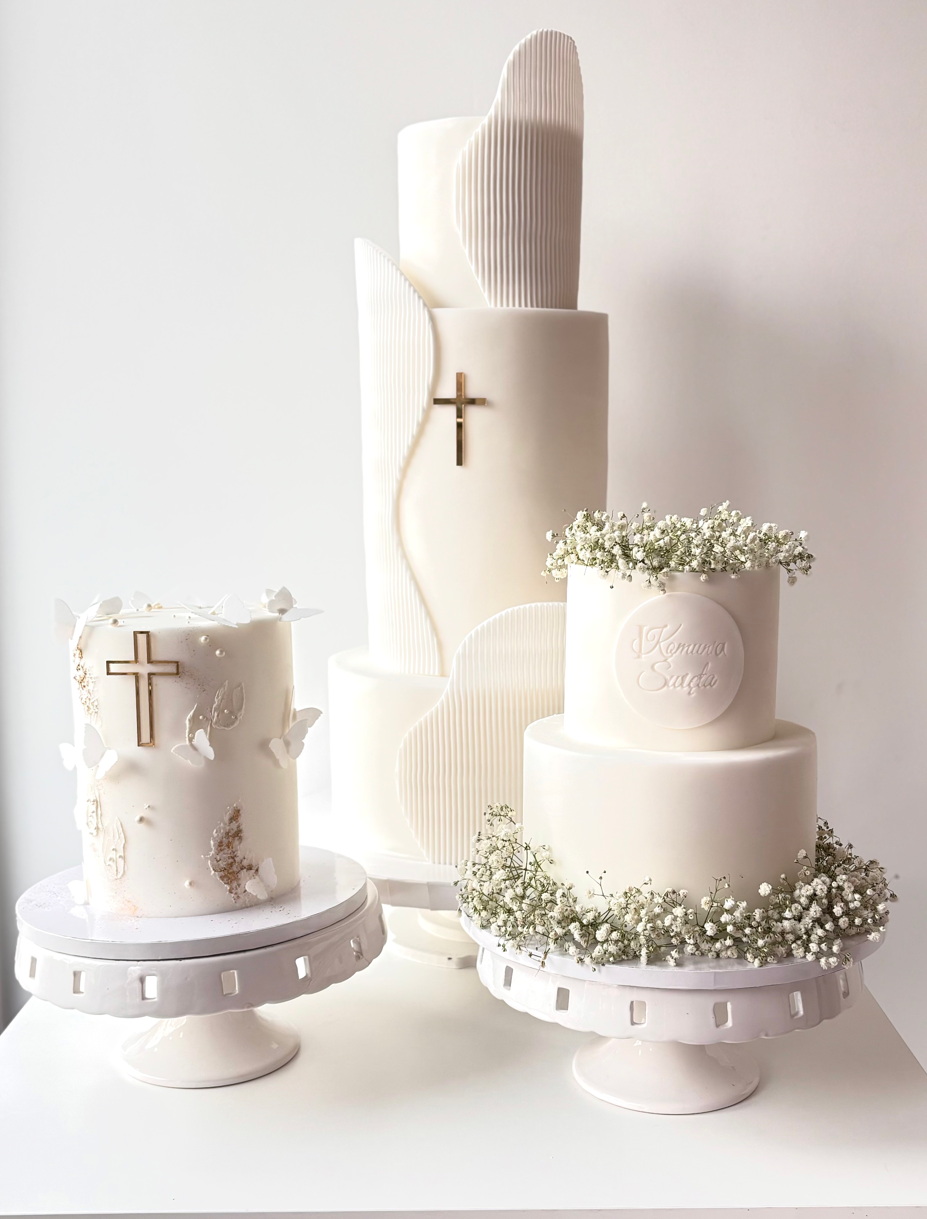 Torty na komunię z masy i gipówki