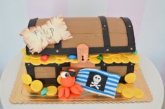 [nr: 1521 ] Tort 3d Skrzynia na Skarby