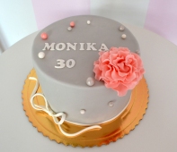 [nr: 2081 ] Tort okolicznościowy z goździkiem