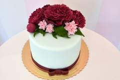 [nr: 2218 ] Tort z kwiatami cukrowymi