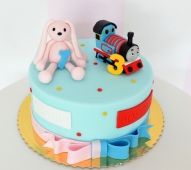 [nr: 2549 ] tort królik i ciuchcia Tomek dla rodzeństwa